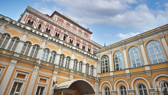  △當(dāng)?shù)貢r(shí)間3月21日，莫斯科，克里姆林宮。（總臺(tái)央廣記者潘毅拍攝）