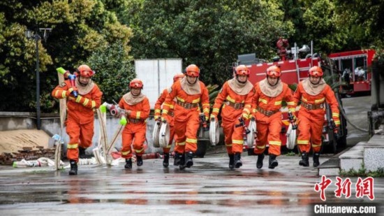 演練現場。瀘州消防供圖