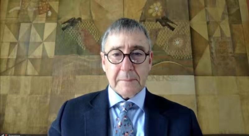 里斯本大學(xué)孔子學(xué)院葡方院長若昂·巴雷羅。中國駐葡萄牙大使館供圖