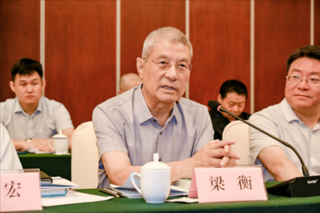 中國林業(yè)生態(tài)作家協(xié)會名譽主席梁衡發(fā)言。主辦方供圖