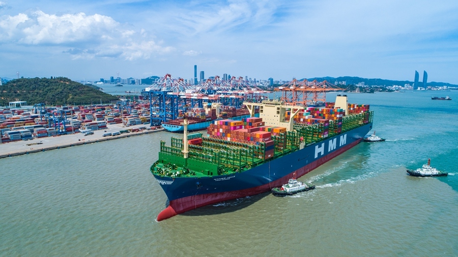 貨物從廈門自貿(mào)片區(qū)運(yùn)往全球。廈門自貿(mào)片區(qū)供圖