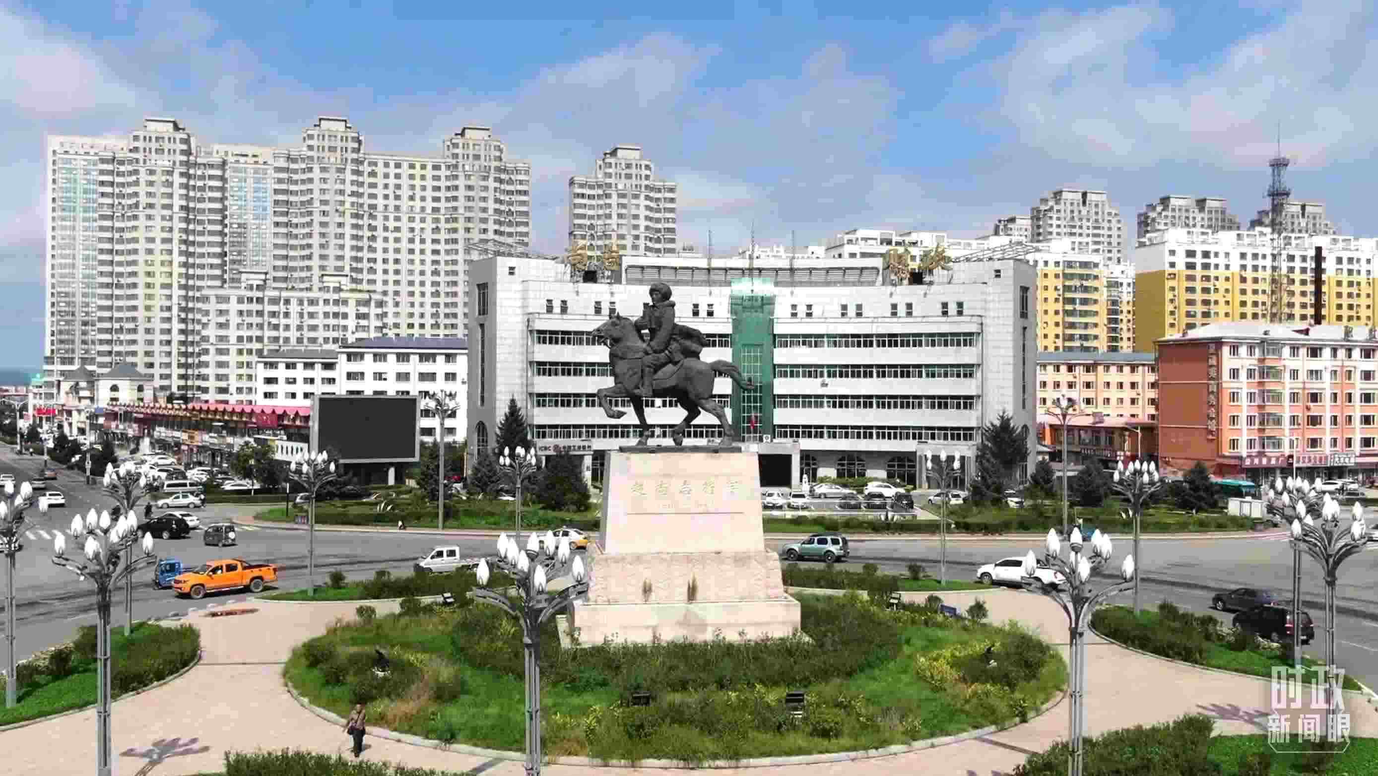 △哈爾濱市尚志市航拍。（總臺(tái)央視記者張耿生拍攝）