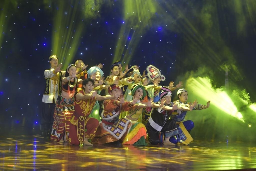 5月27日，演員在柬埔寨金邊真臘歌劇院演出。