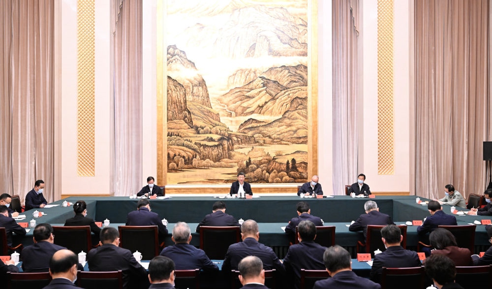  2023年5月17日上午，習(xí)近平在西安聽取陜西省委和省政府工作匯報并發(fā)表重要講話。