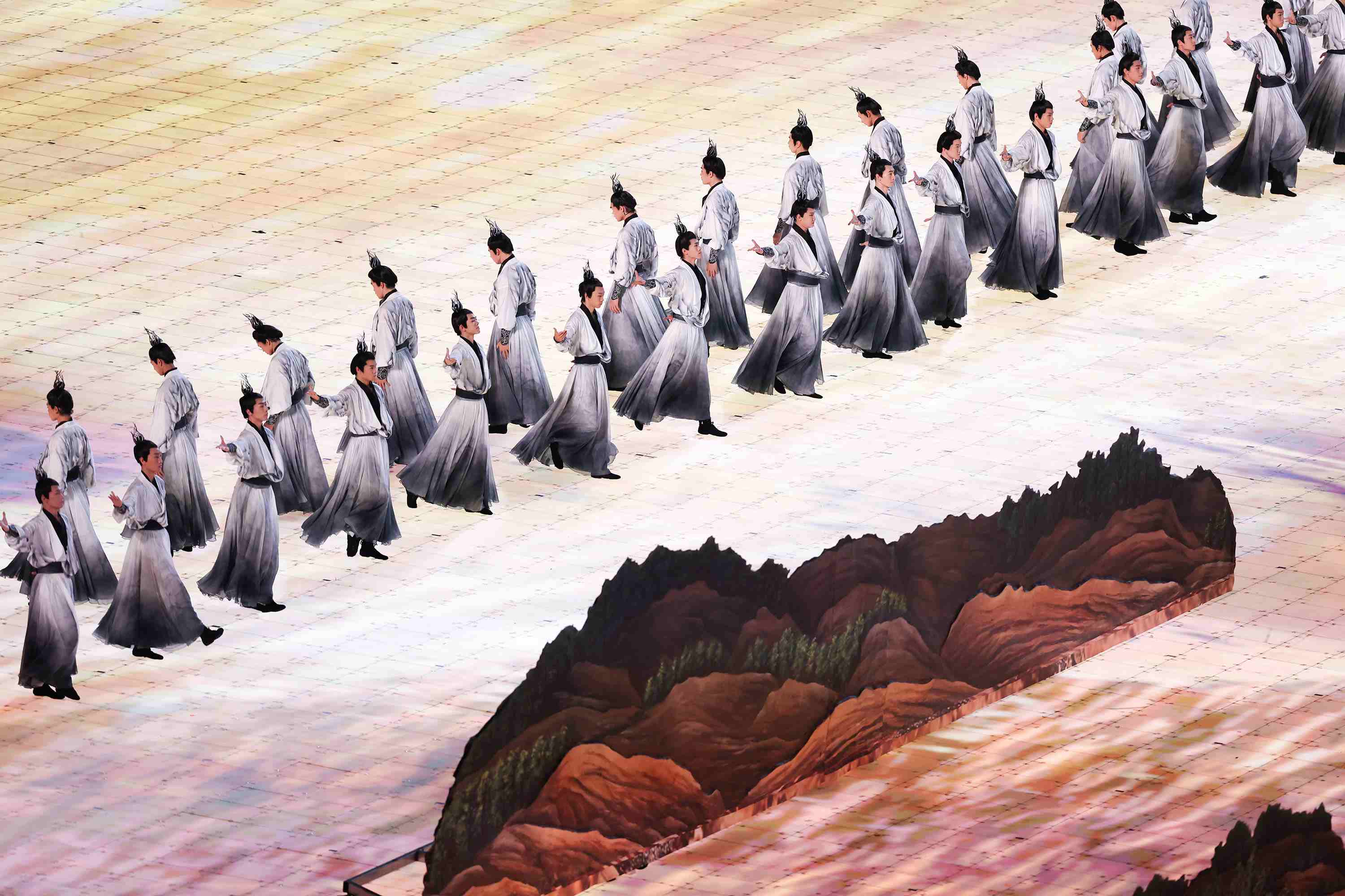 △2023年9月23日，演員在杭州第十九屆亞洲運(yùn)動(dòng)會(huì)開幕式上表演。