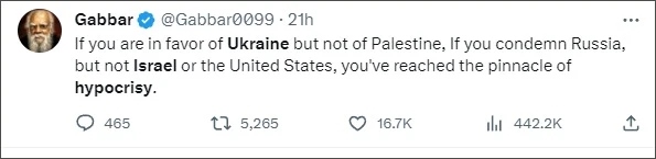 巴以爆發(fā)新沖突后，他再指西方“雙標(biāo)”