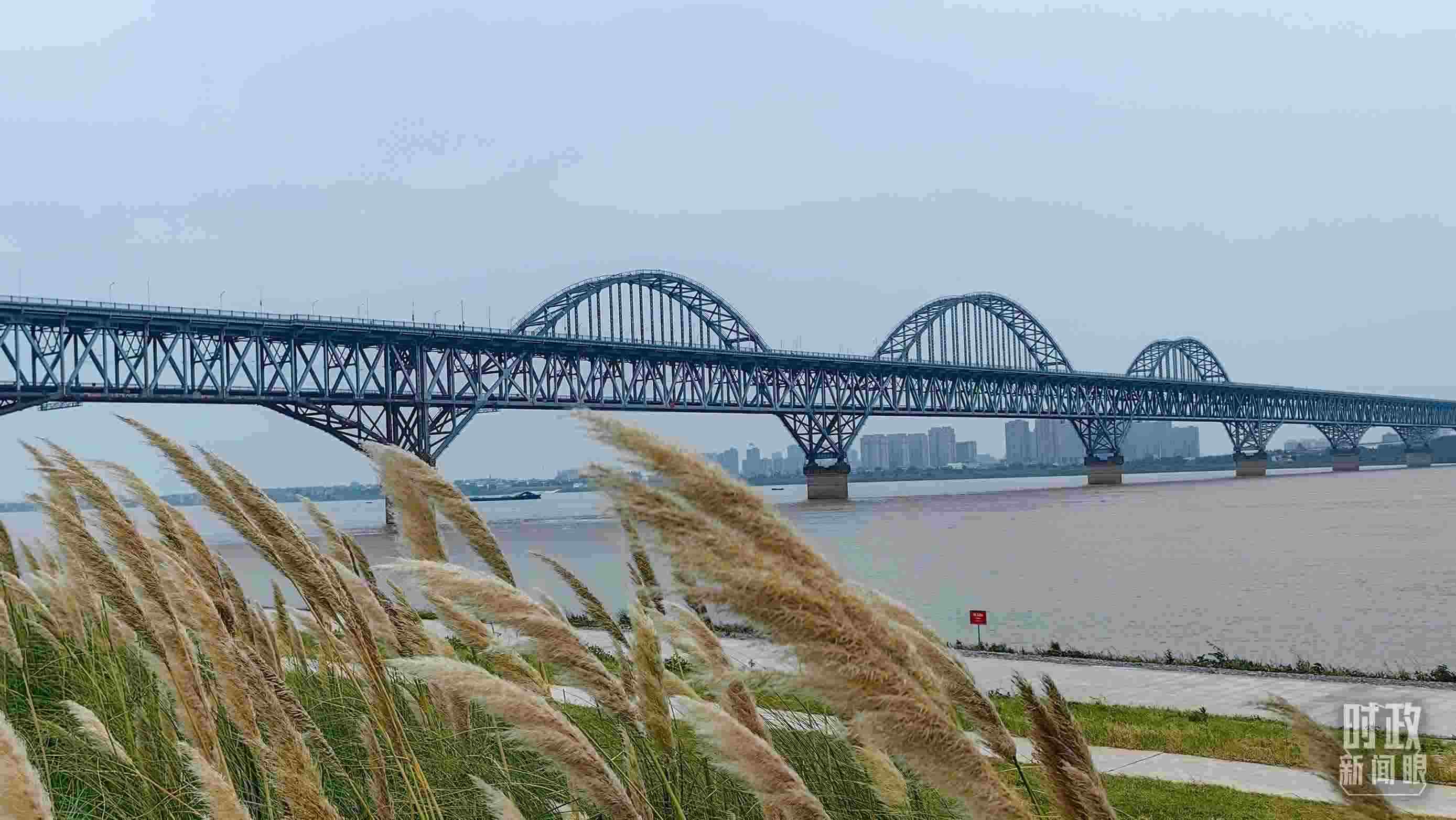 △長江國家文化公園九江城區(qū)段。（總臺央視記者段德文拍攝）