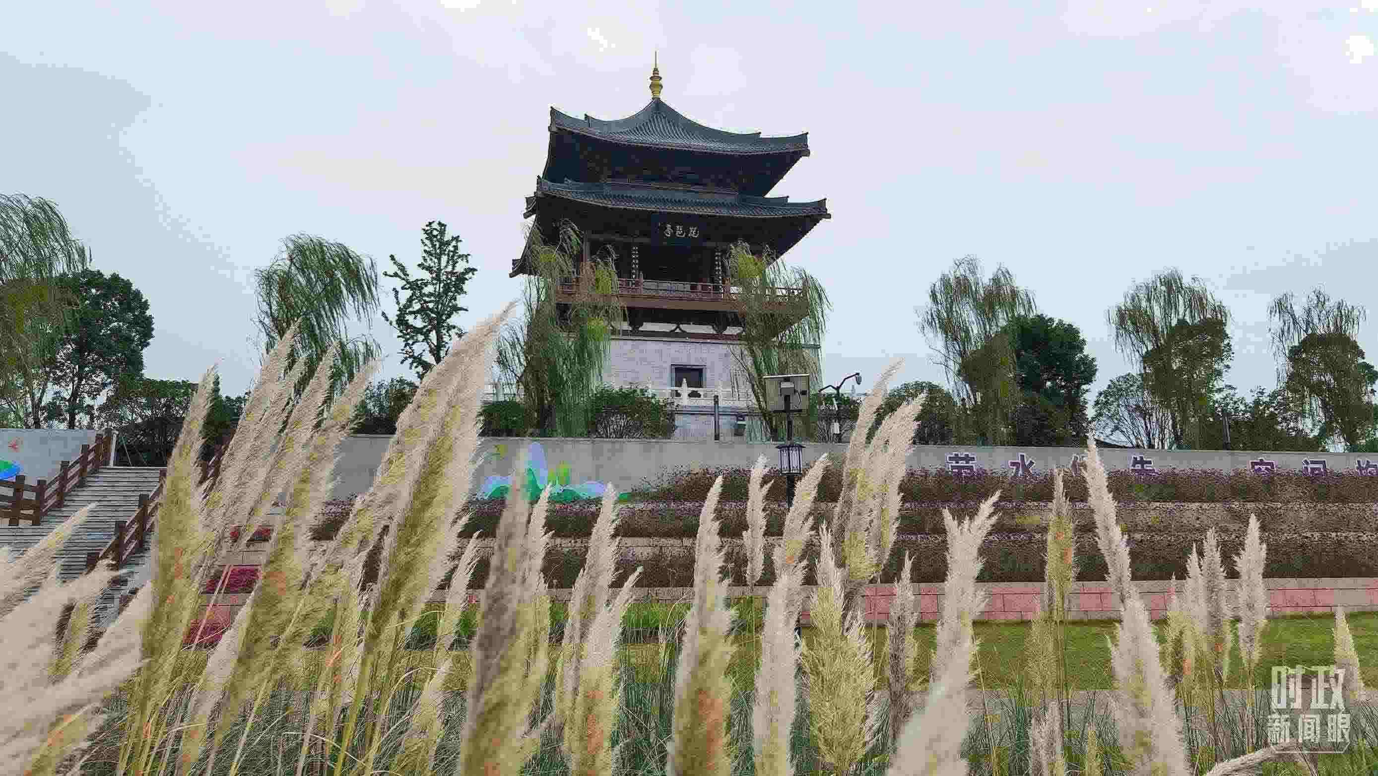 △長江國家文化公園九江城區(qū)段。（總臺央視記者程鋮拍攝）