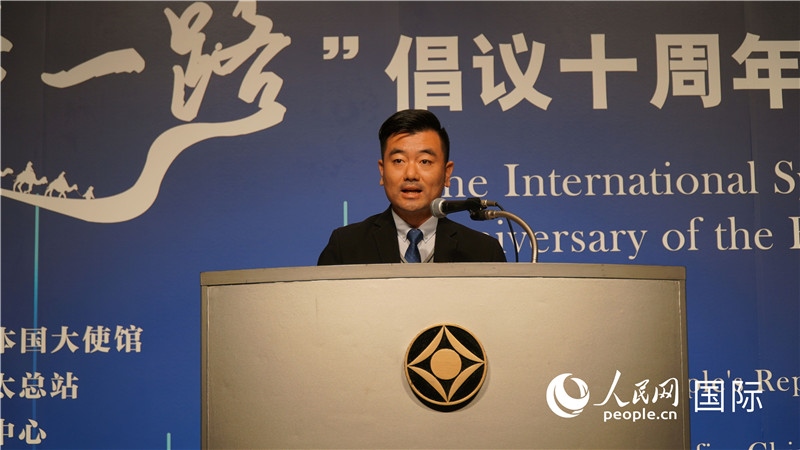 泰中“一帶一路”研究中心主任威倫發(fā)言。人民網(wǎng) 蔣曉辰攝