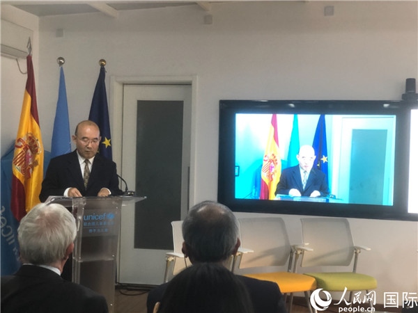 生態(tài)環(huán)境部應(yīng)對氣候變化司一級巡視員孫楨在研討會(huì)上致辭。 人民網(wǎng)記者 趙健攝