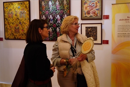 游客觀(guān)賞。布達(dá)佩斯中國(guó)文化中心供圖