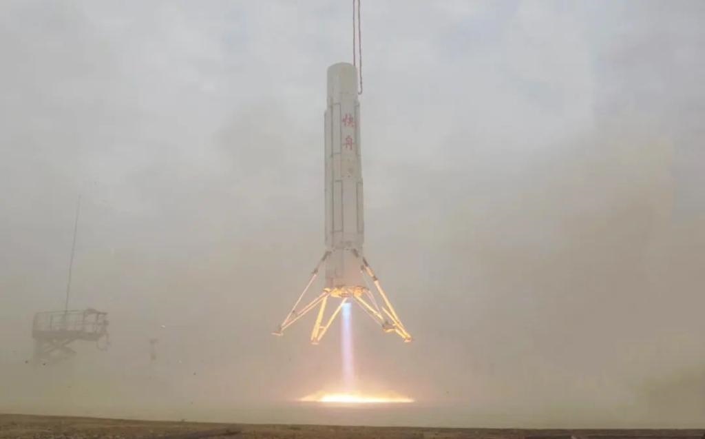 圖為垂直起降試驗。（中國航天科工集團供圖）