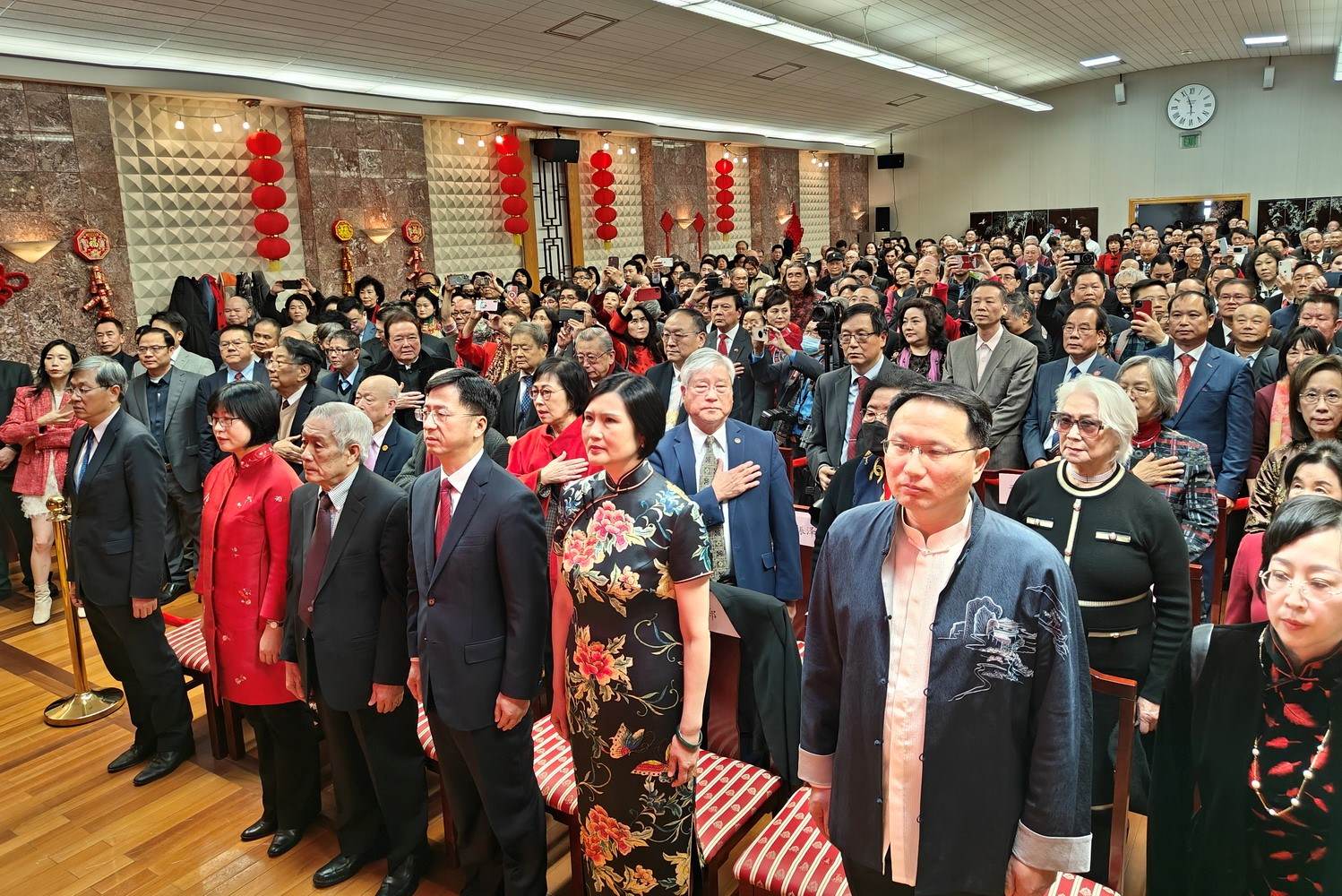 領(lǐng)區(qū)各州代表參加招待會。主辦方供圖