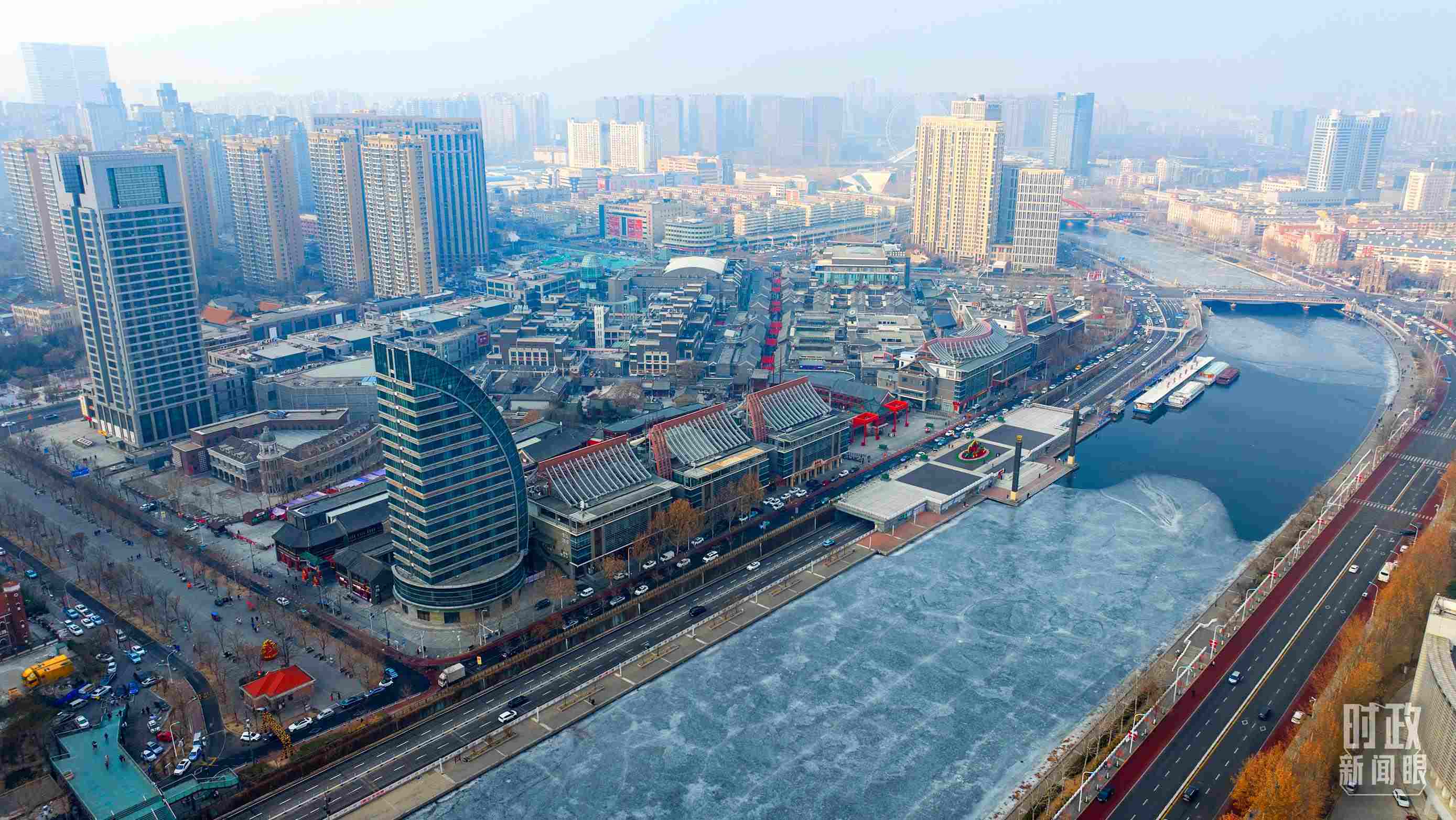 △天津航拍。（總臺記者劉功河拍攝）