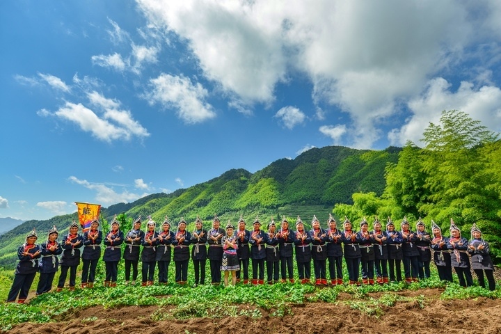 景寧渤海鎮(zhèn)安亭村畬歌嘹亮。供圖 共享聯(lián)盟·景寧