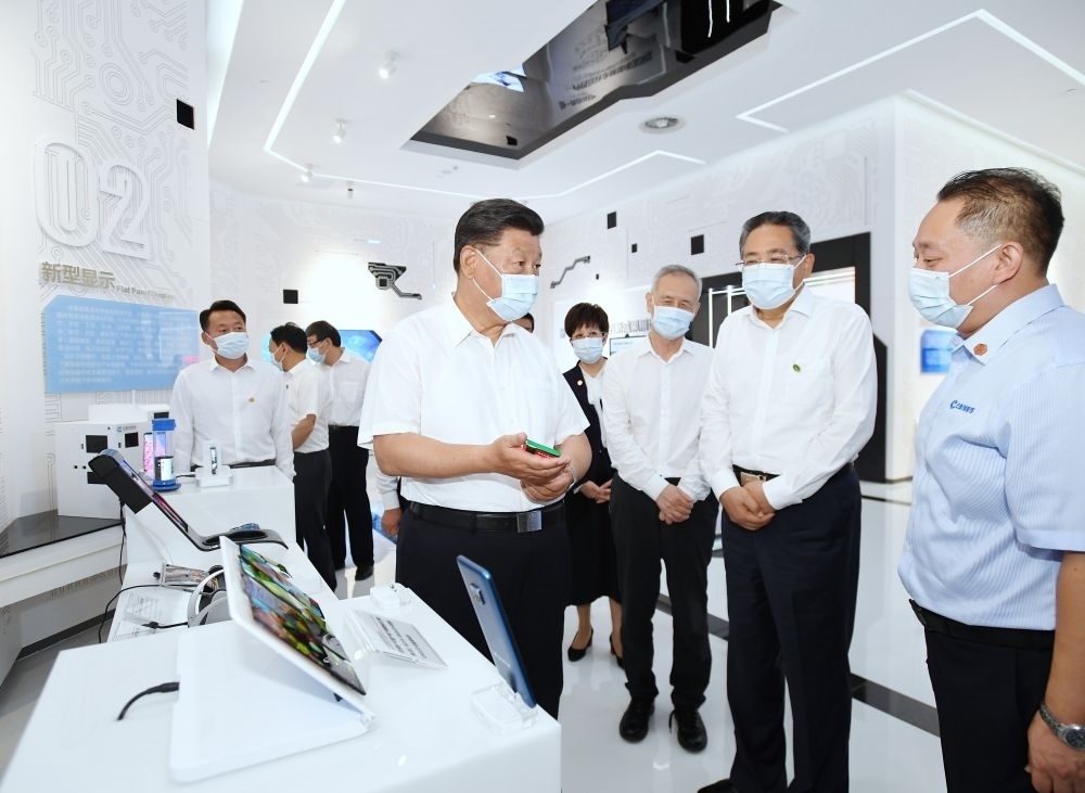 2020年8月19日下午，習(xí)近平總書(shū)記在安徽省合肥市參觀安徽創(chuàng)新館，了解安徽省科技創(chuàng)新和新興產(chǎn)業(yè)發(fā)展情況。