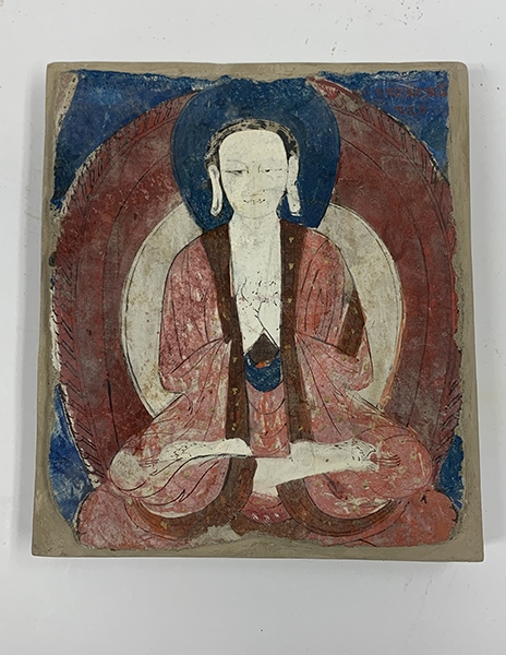 佛像壁畫殘片（暫定名）。國家文物局供圖