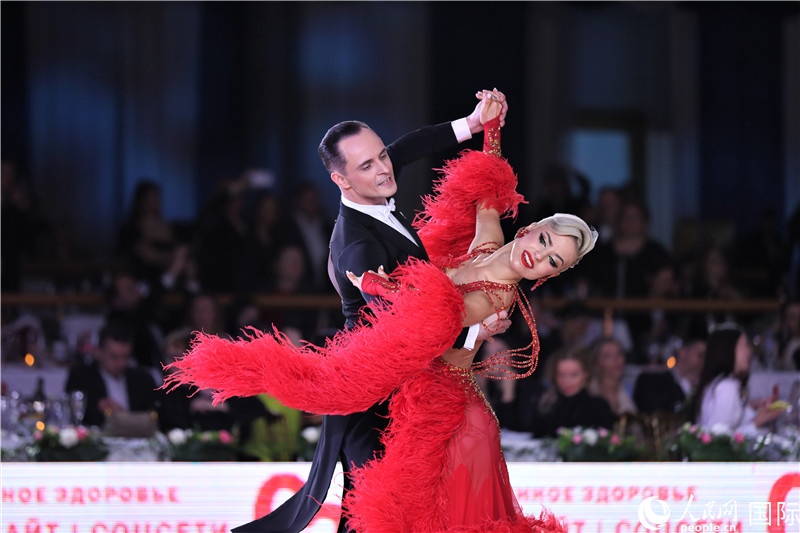 第五屆“克里姆林宮杯”國標舞錦標賽現(xiàn)場。于子恒攝