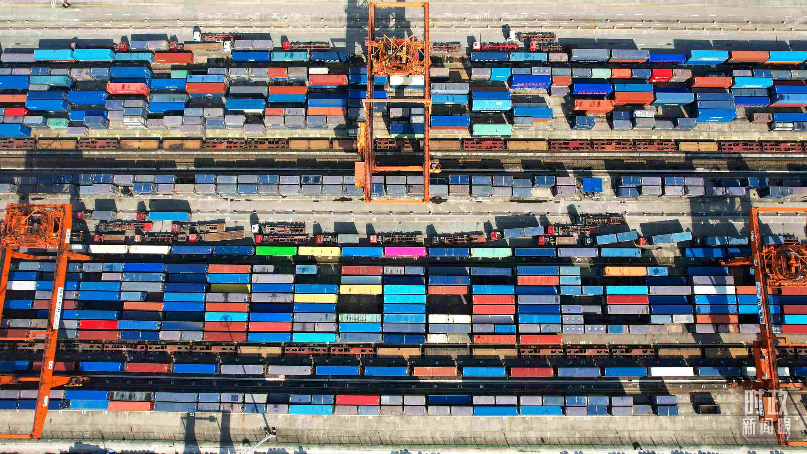 △重慶國際物流樞紐園區(qū)。（總臺(tái)記者楊洋拍攝）