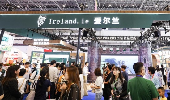 這是4月14日拍攝的第四屆消博會愛爾蘭國家館。新華社記者 楊冠宇 攝