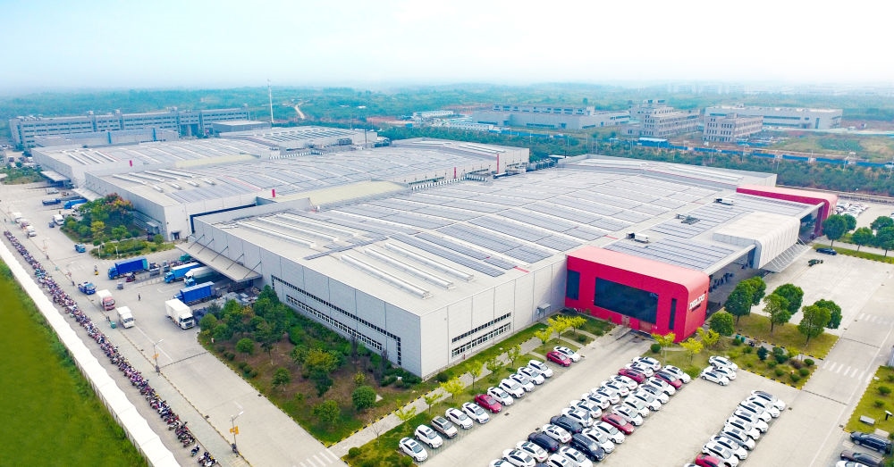 圖為德力西電氣蕪湖工廠（無人機(jī)照片）。（德力西集團(tuán)供圖）