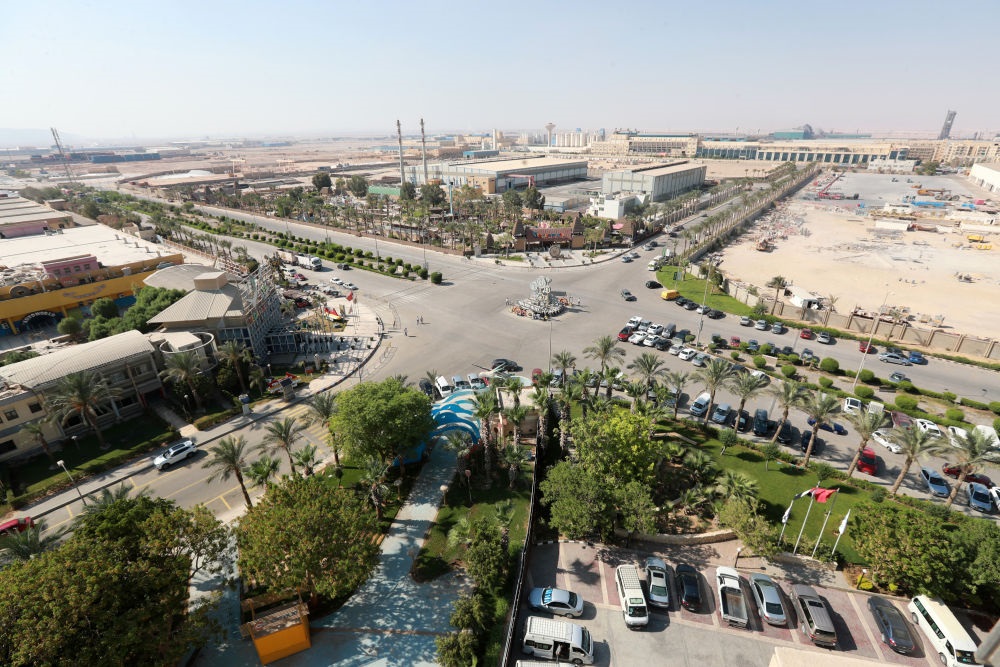 這是2023年8月10日在埃及蘇伊士省拍攝的中埃·泰達(dá)蘇伊士經(jīng)貿(mào)合作區(qū)。新華社記者 隋先凱 攝