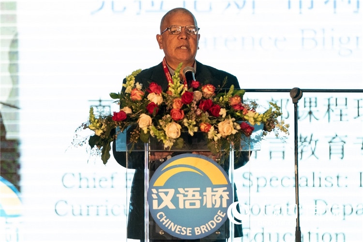 南非基教部專家克拉倫斯·布利格諾特做主旨發(fā)言。人民日?qǐng)?bào)非洲中心分社 希拉茲·莫林?jǐn)z