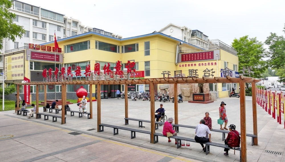 6月20日拍攝的長城花園社區(qū)一角（無人機(jī)照片）。