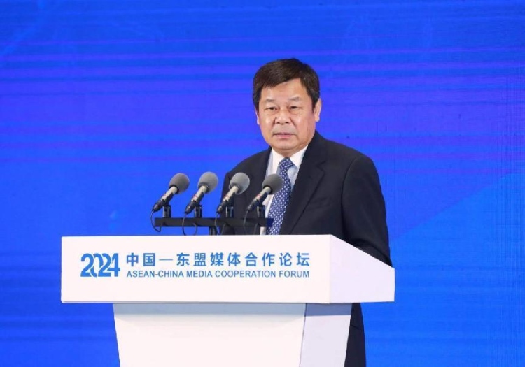 杜占元致辭。中國外文局供圖