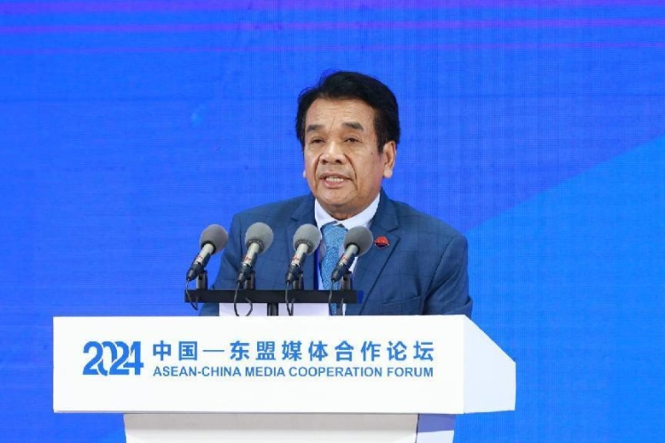 韓桑阿致辭。中國外文局供圖