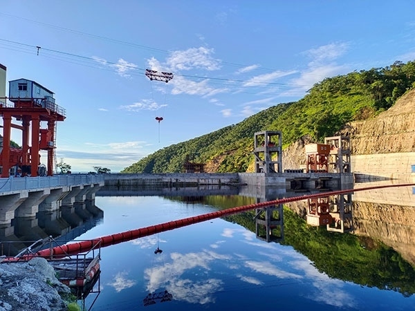 剛果（金）布桑加水電站水庫。中鐵資源集團(tuán)供圖