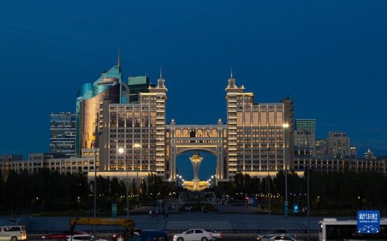 這是7月1日拍攝的哈薩克斯坦首都阿斯塔納街景。新華社記者 白雪騏 攝