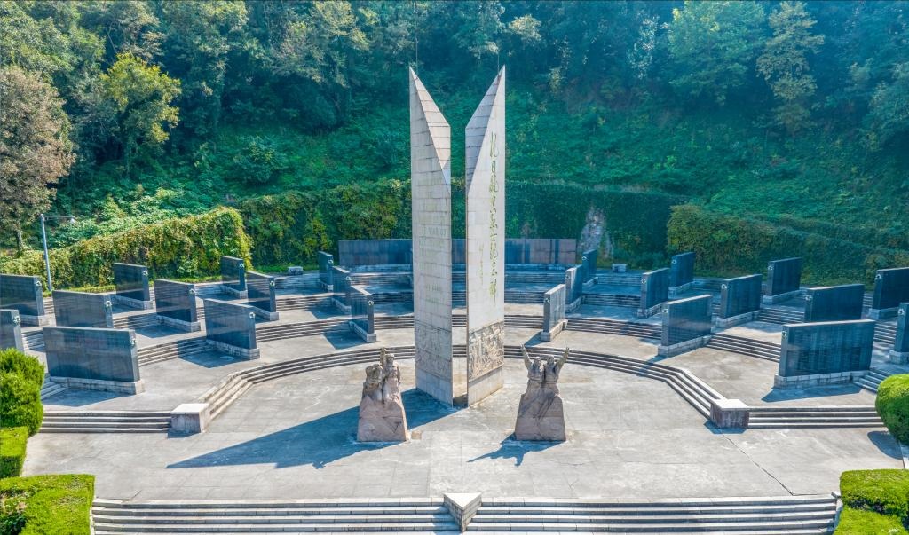 抗日航空英烈紀(jì)念碑廣場(chǎng)。（受訪單位供圖）