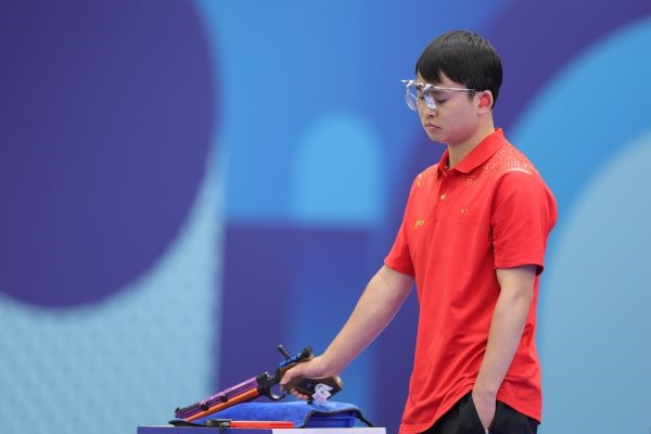 謝瑜在比賽中。 人民日報報道團 陶相安攝