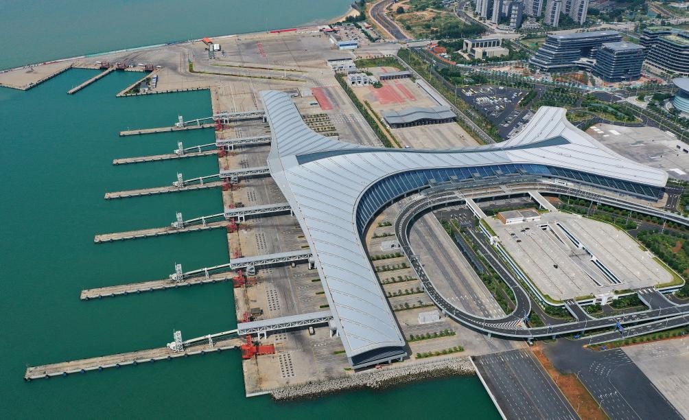 這是已經(jīng)停航的?？谛潞８郏?月4日攝，無人機照片）。新華社記者 郭程 攝