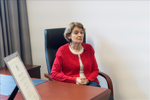 聯(lián)合國(guó)教科文組織前總干事伊琳娜·博科娃接受人民網(wǎng)采訪(fǎng)。人民網(wǎng) 常沙攝