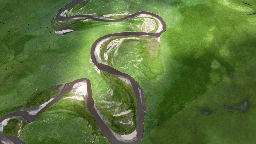 2023年7月6日在甘肅省甘南藏族自治州瑪曲縣拍攝的阿萬倉濕地景色（無人機(jī)照片）?，斍鷿竦卣嫉?62萬畝，是黃河上游重要的水源涵養(yǎng)區(qū)和生態(tài)功能區(qū)，被譽(yù)為“黃河之腎”。