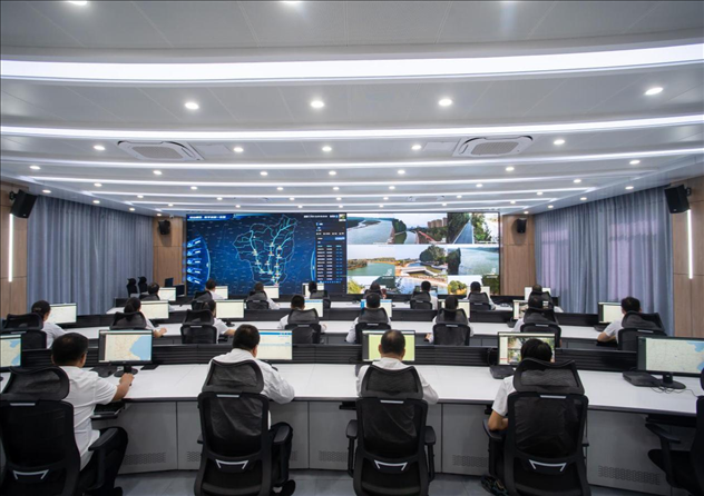 位山灌區(qū)智慧調(diào)度中心 。受訪者供圖