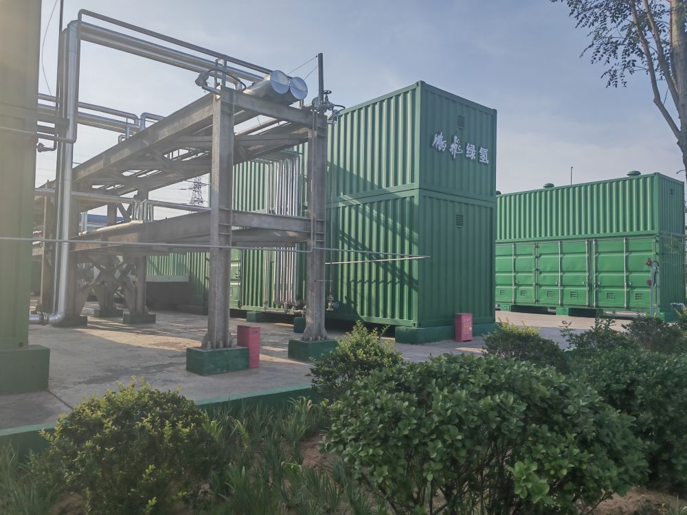 2024年9月4日，位于鵬飛集團(tuán)的電解水制氫項(xiàng)目。新華社記者 王勁玉 攝