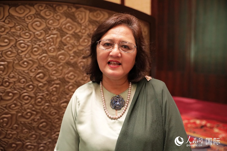 馬來西亞高教部高教司司長阿茲琳達接受人民網(wǎng)采訪。人民網(wǎng) 王婧攝