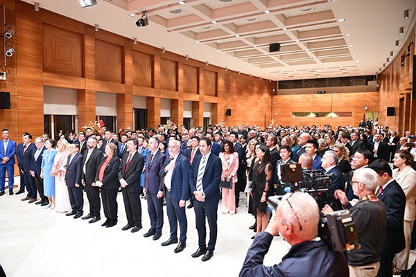 招待會(huì)現(xiàn)場。孫瑋 攝