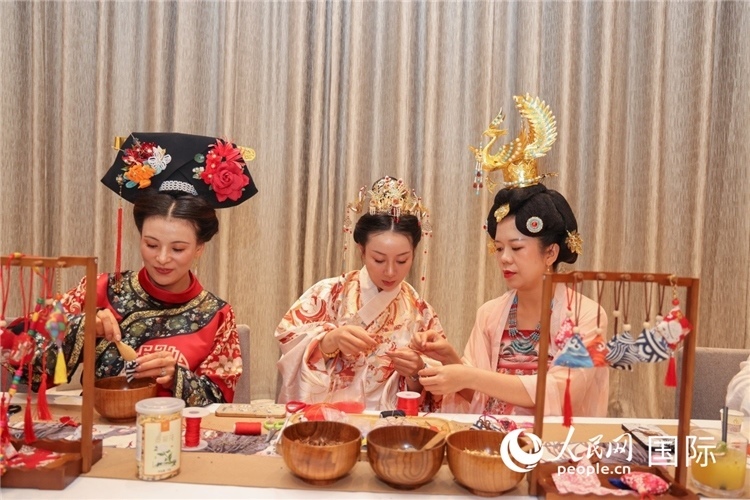 中國(guó)傳統(tǒng)文化展示。人民網(wǎng)記者任皓宇攝