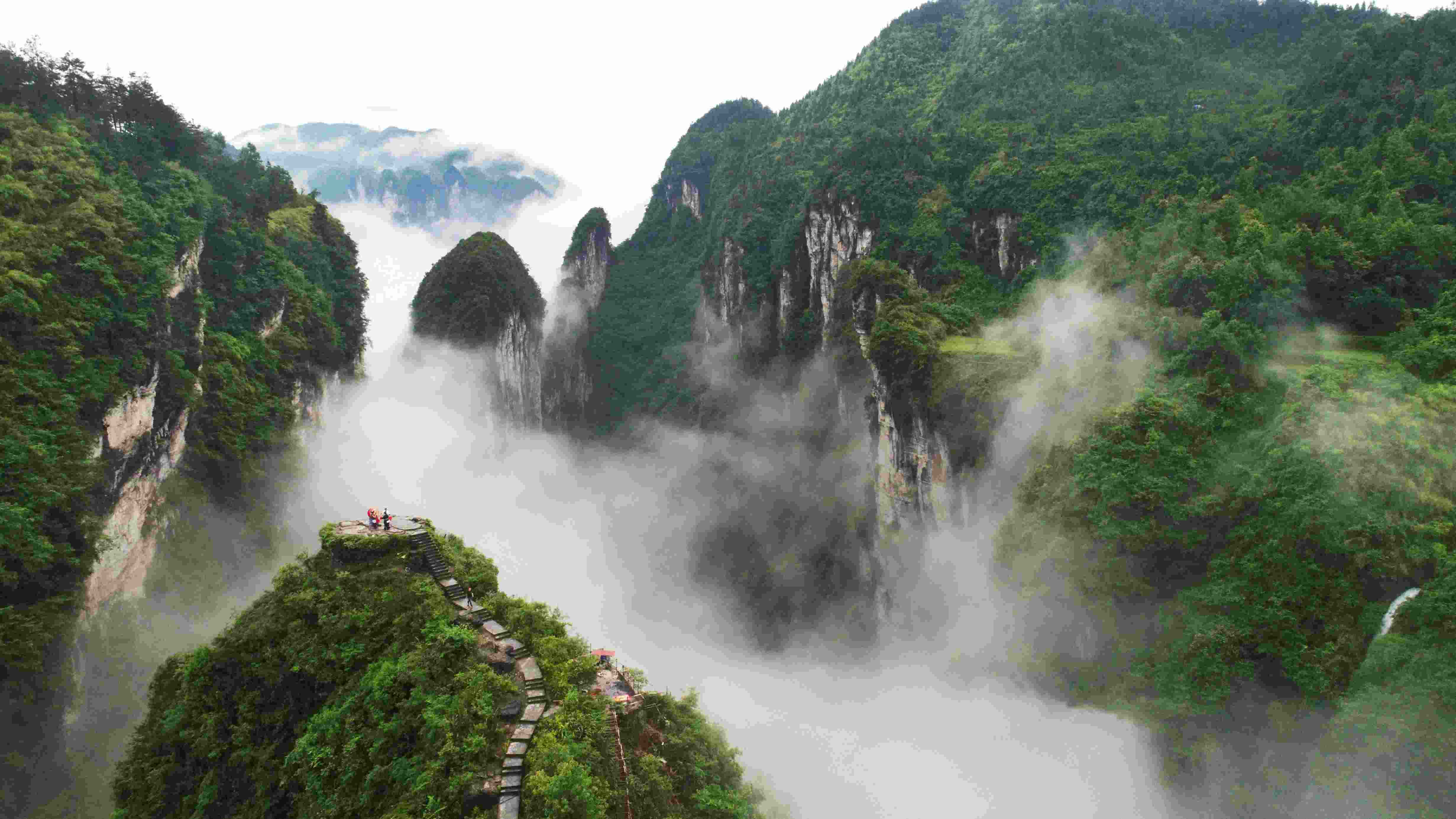 湖南矮寨國(guó)家森林公園。受訪(fǎng)者供圖