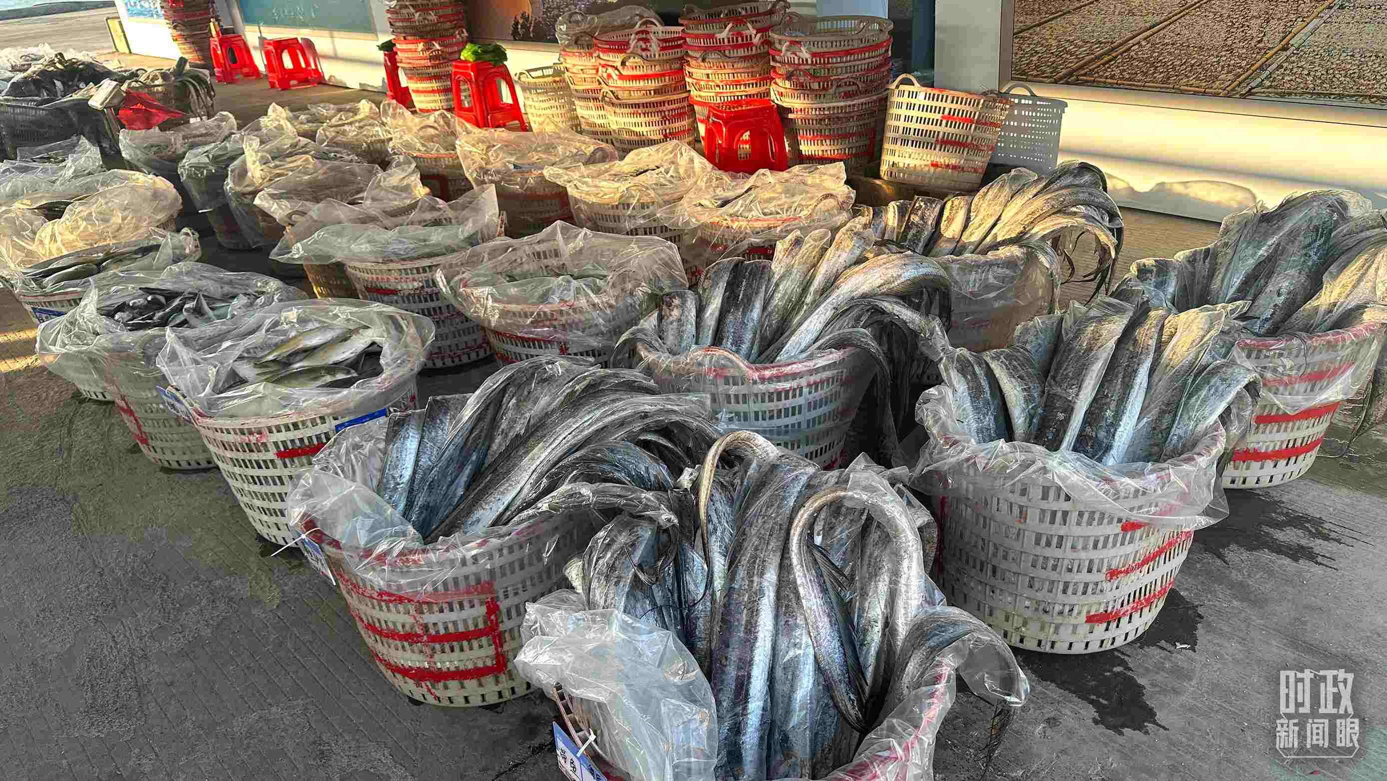 △澳角村的海產(chǎn)品。（總臺(tái)央視記者覃思拍攝）