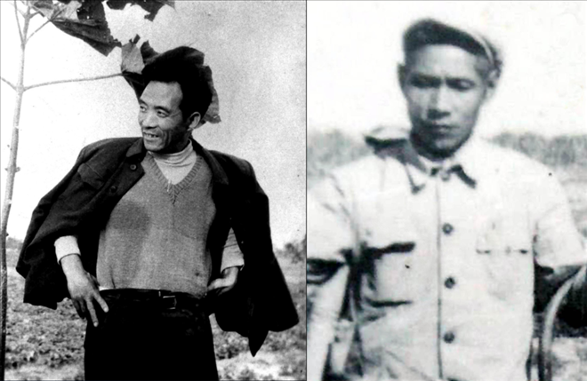 拼版照片：左圖為焦裕祿資料照片；右圖為谷文昌資料照片。