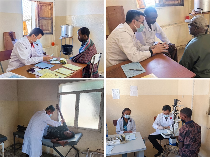 中國第17批援厄立特里亞醫(yī)療隊(duì)在科倫醫(yī)院開展巡診活動(dòng)。中國第17批援厄立特里亞醫(yī)療隊(duì)供圖