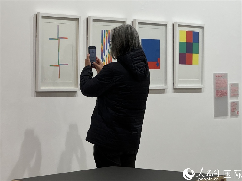 11月8日，觀眾在“瑞士經(jīng)典設(shè)計(jì)展”作品前駐足欣賞。人民網(wǎng) 謝瑩攝 