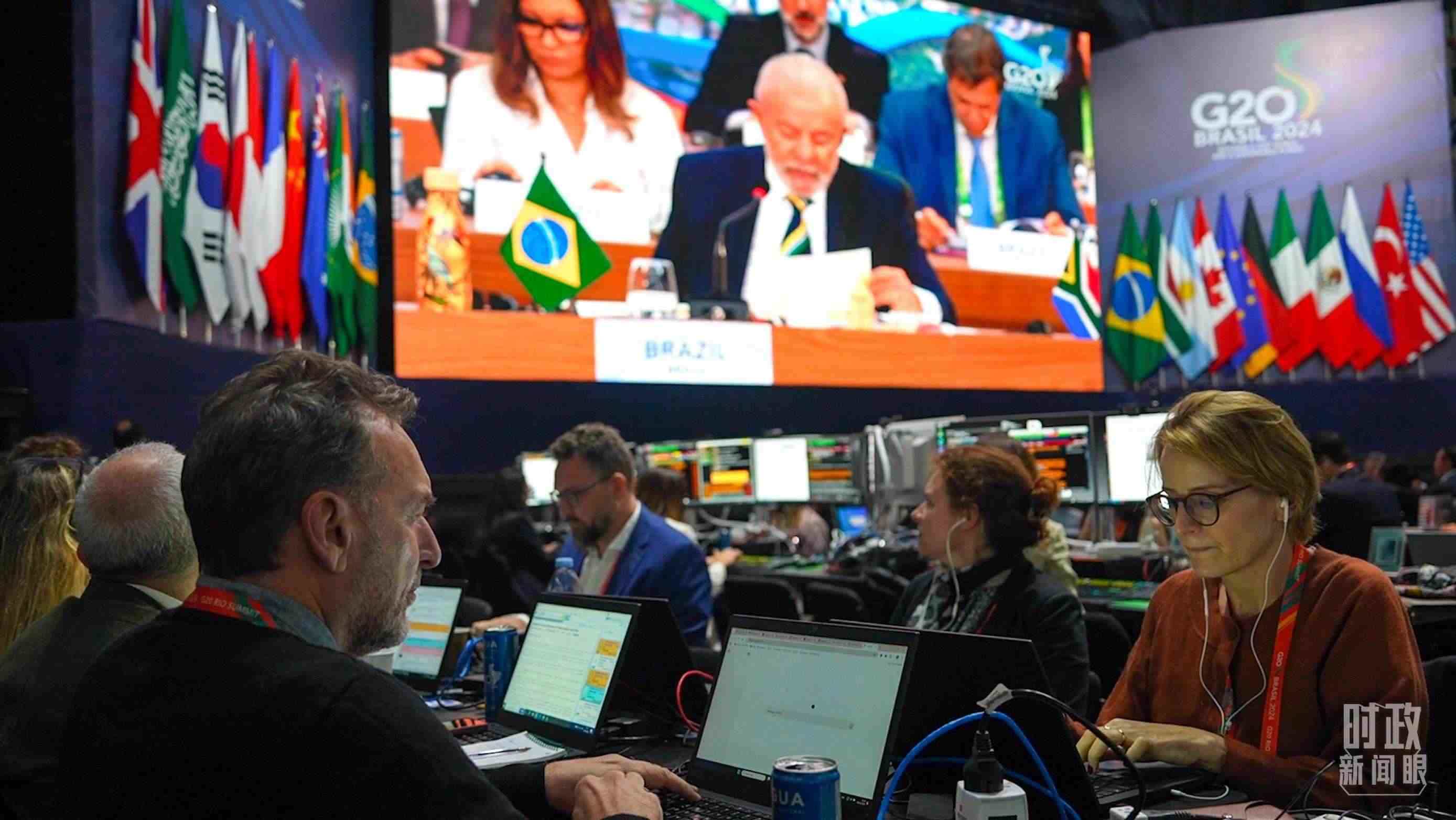 △G20里約峰會(huì)媒體中心。（總臺(tái)央視記者盧心雨拍攝）