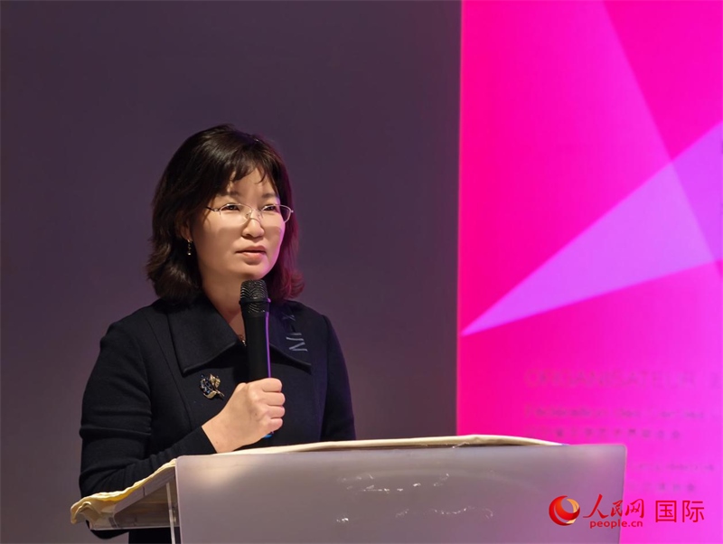 遼寧省文聯(lián)黨組書(shū)記、主席邵玉英致辭。人民網(wǎng)記者 于超凡攝