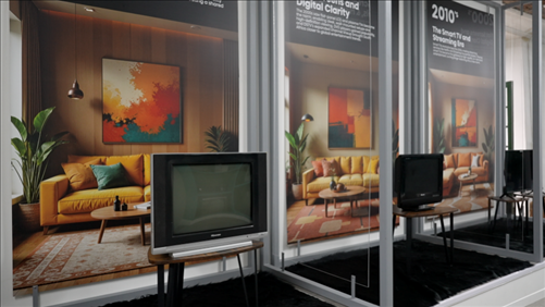 海信顯示技術(shù)展示畫作。海信南非公司供圖